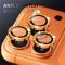 NORTHJO NORTHJO iPhone 17 Pro/17 Pro Max Linsskydd Glitter Orange