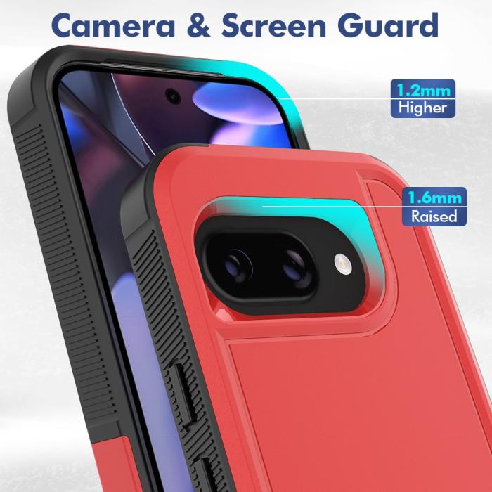 Bild 3,  Google Pixel 9a Skal Extreme Shockproof Hybrid Röd