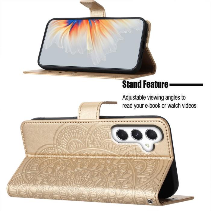 Bild 3,  Samsung Galaxy A16 / A26 5G Fodral Mandala Läder Guld
