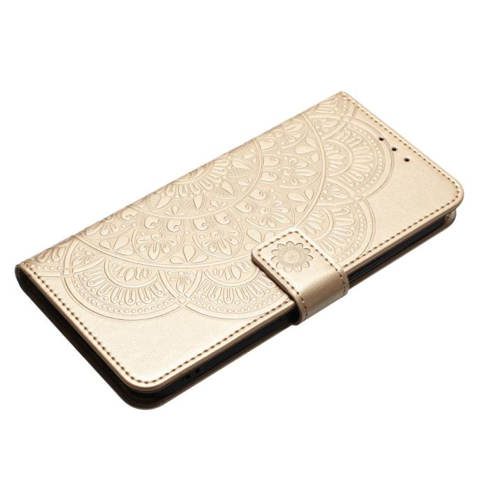 Bild 4,  Samsung Galaxy A16 / A26 5G Fodral Mandala Läder Guld