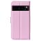  Google Pixel 8 Pro Fodral Litchi Textur Ljus Rosa
