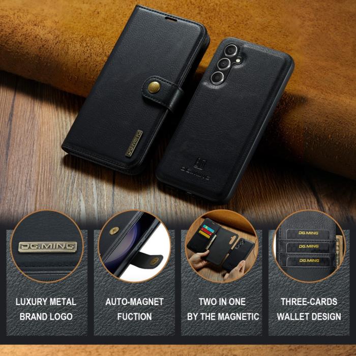 Bild 5, DG.MING DG.MING Galaxy S23 FE 2in1 Magnet Fodral / Skal Svart