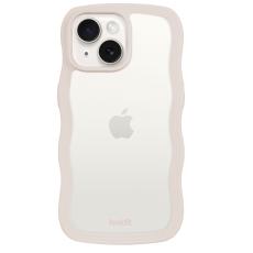 holdit holdit iPhone 15/14/13 Skal Wavy Light Beige Transparent