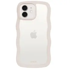 holdit holdit iPhone 12/12 Pro Skal Wavy Light Beige Transparent