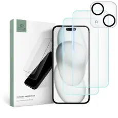 Tech-Protect Tech-Protect iPhone 15 3-PACK Sk&auml;rmskydd/Linsskydd