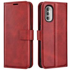  Motorola Moto G51 Fodral PU L&auml;der R&ouml;d