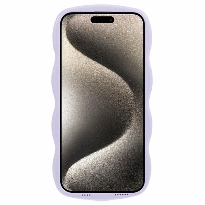 Bild 2,  iPhone 15 Pro Mobilskal Wavy Textur Lila