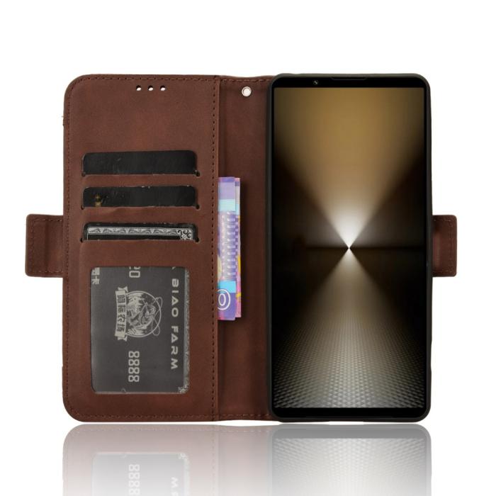 Bild 3,  Sony Xperia 1 VI Fodral Med Avtagbart Kortfodral Brun