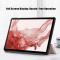  Samsung Galaxy Tab S9 Plus Fodral Läder Roséguld