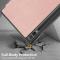  Samsung Galaxy Tab S9 Plus Fodral Läder Roséguld