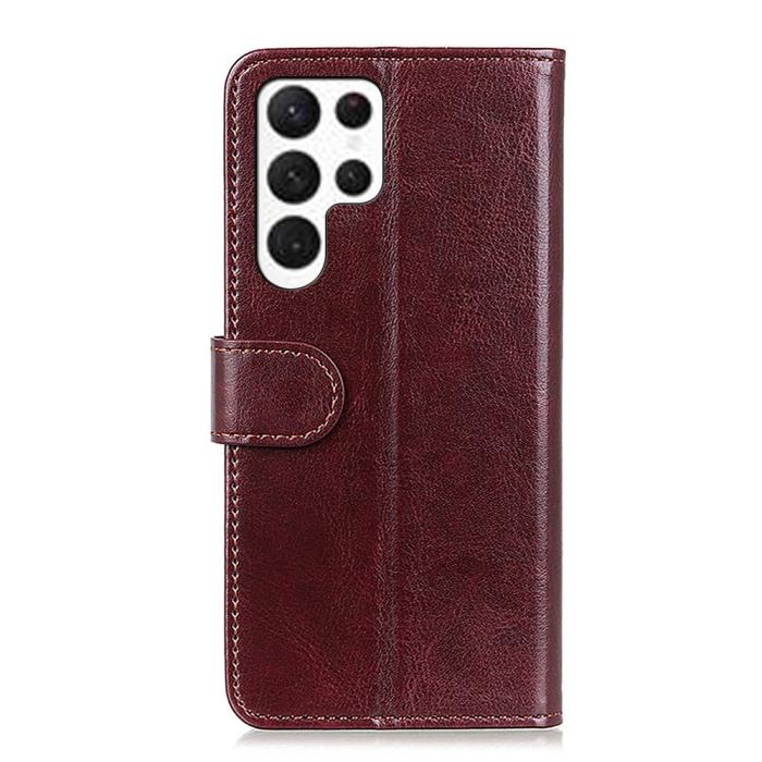 Bild 6,  Samsung Galaxy S26 Ultra Fodral Crazy Horse Läder Brun