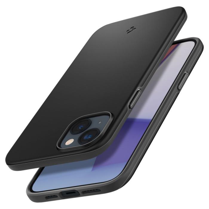 Bild 6, Spigen Spigen iPhone 15 Plus / 14 Plus Skal Thin Fit Svart
