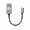  USB-C till DisplayPort DP Hona Adapter 4K 60Hz Grå