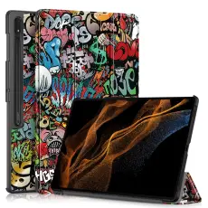  Samsung Galaxy Tab S9 Ultra Fodral Tri-Fold Grafitti