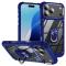  iPhone 17 Pro Skal Shockproof Ring Hybrid Blå