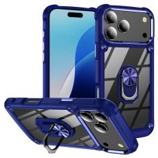  iPhone 17 Pro Skal Shockproof Ring Hybrid Bl&aring;