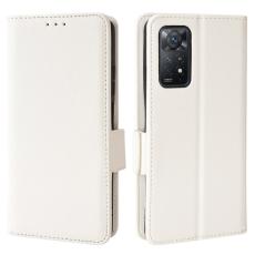  Xiaomi Redmi Note 11 Pro 5G Fodral Litchi Textur Vit