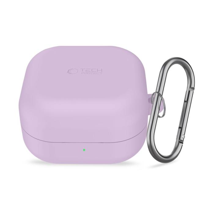 Bild 3, Tech-Protect Tech-Protect Galaxy Buds 4 / 4 Pro Skal Silikon Hook Lavender