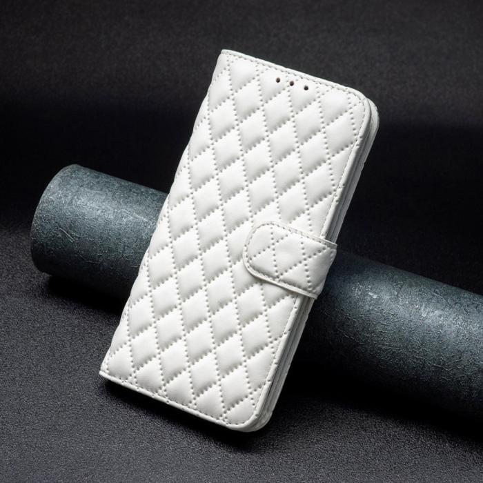 Bild 6,  Samsung Galaxy A54 5G Fodral Diamond Läder Vit