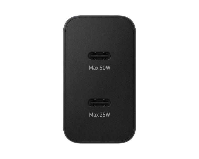Bild 3, Samsung Samsung Original 50W 2x USB-C Laddare EP-T5020 Inkl. 1.8m USB-C Kabel Svart