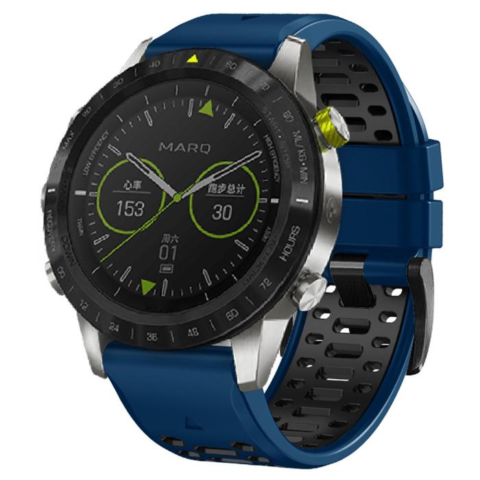 Bild 4,  Klockarmband 26 mm Dual-Color Robust Blå/Svart