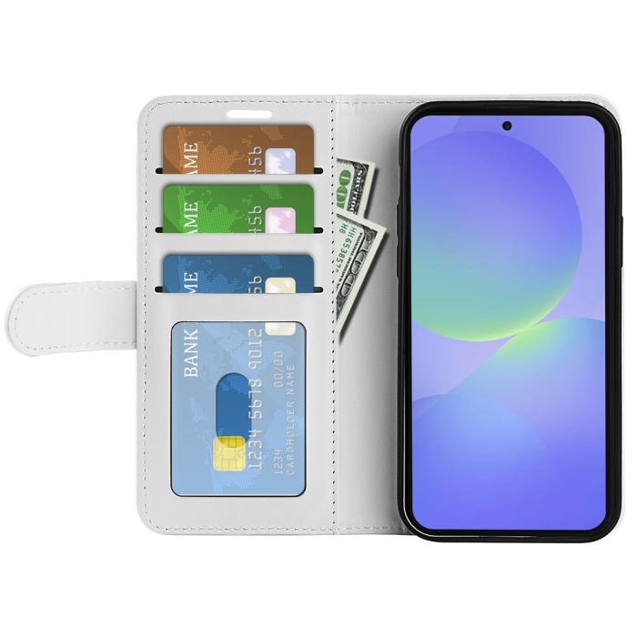 Bild 2,  Samsung Galaxy A37 5G Fodral Crazy Horse Läder Vit