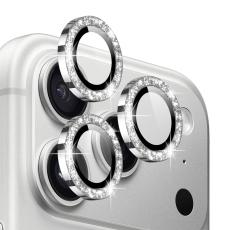 NORTHJO NORTHJO iPhone 17 Pro/17 Pro Max Linsskydd Glitter Silver