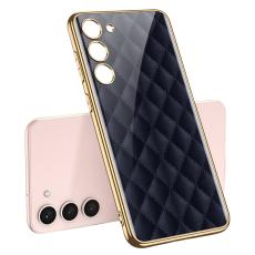 GKK GKK Galaxy S24 Skal H&auml;rdat Glas Electroplate Bl&aring; Diamond