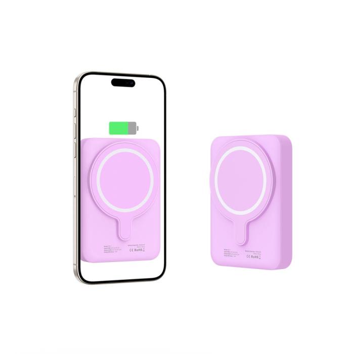 Bild 4, Tech-Protect Tech-Protect 10000 mAh MagSafe Powerbank LifeMag Lila