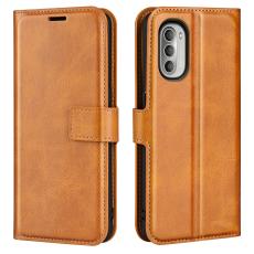  Motorola Moto G51 Fodral PU L&auml;der Brun