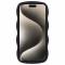  iPhone 15 Pro Mobilskal Wavy Textur Svart