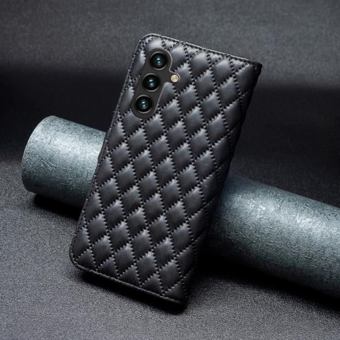 Bild 6,  Samsung Galaxy A55 5G Fodral Diamond Läder Svart