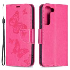  Samsung Galaxy S22 Plus Fodral Tryckt Fj&auml;ril Rosa