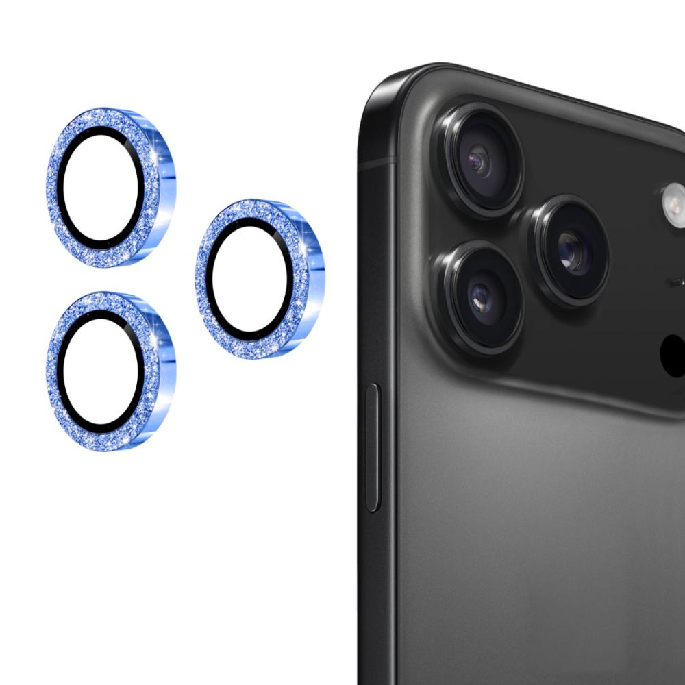 ENKAY ENKAY Phone 17 Pro Max / 17 Pro Linsskydd Glitter Blå