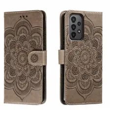  Samsung Galaxy A24 5G Fodral Mandala L&auml;der Gr&aring;