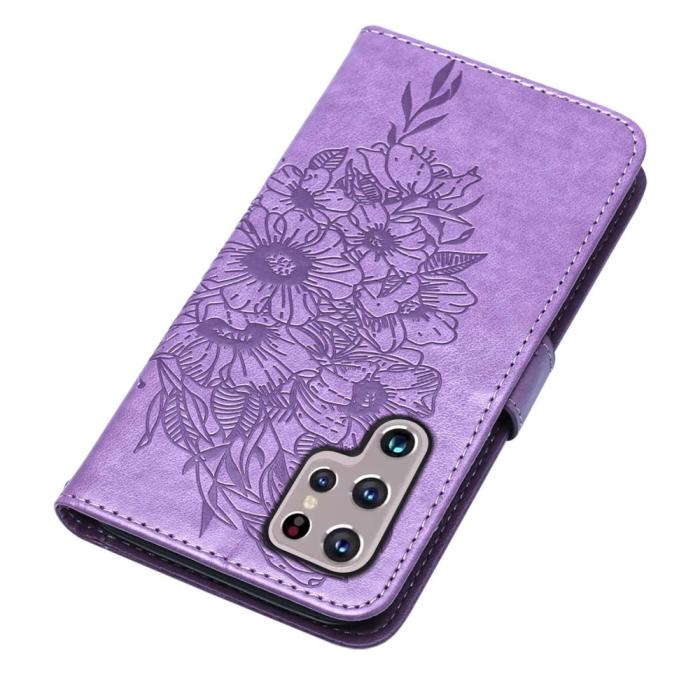 Bild 5,  Samsung Galaxy S23 Ultra Fodral Fjäril Tryck Lila
