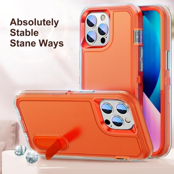 Bild 2,  iPhone 14 Pro Max Skal 3in1 Shockproof Xtreme Transparent/Orange