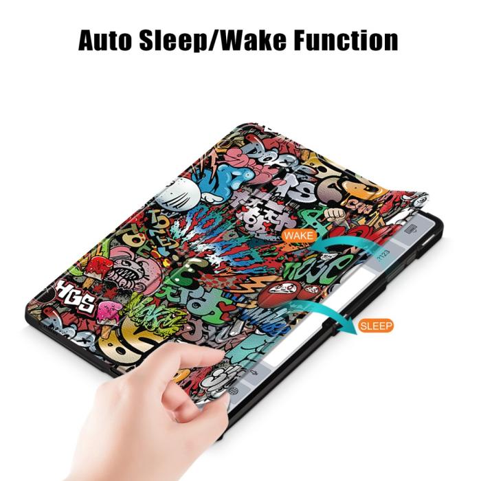 Bild 5,  Samsung Galaxy Tab S9 Ultra Fodral Tri-Fold Grafitti