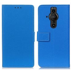  Sony Xperia Pro-I Fodral L&auml;der Bl&aring;