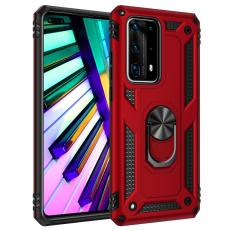  Huawei P40 - St&ouml;tt&aring;ligt Ring Skal - R&ouml;d