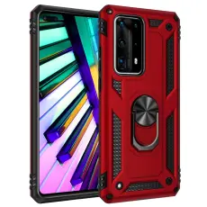  Huawei P40 - St&ouml;tt&aring;ligt Ring Skal - R&ouml;d