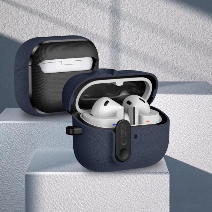 Bild 4, Tech-Protect Tech-Protect Galaxy Buds 3/3 Pro/3 FE Skal Slim Hook Fluffy Blue