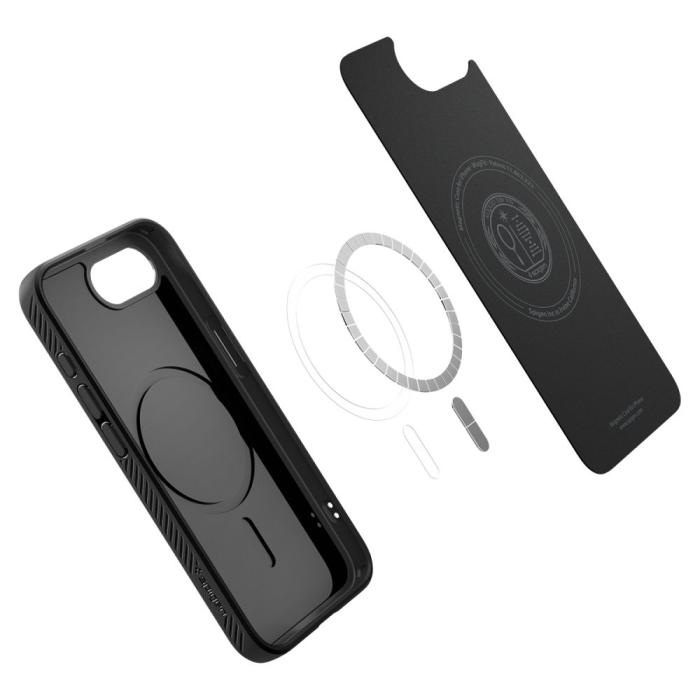Bild 5, Spigen Spigen iPhone 17e / 16e Skal MagSafe Liquid Air Matt Svart