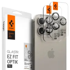 Spigen Spigen iPhone 16/15/14 Pro/Pro Max 2-PACK Linsskydd GLAS.tR "Ez Fit"