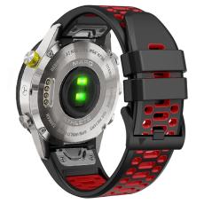  Klockarmband 26 mm Dual-Color Robust Svart/R&ouml;d