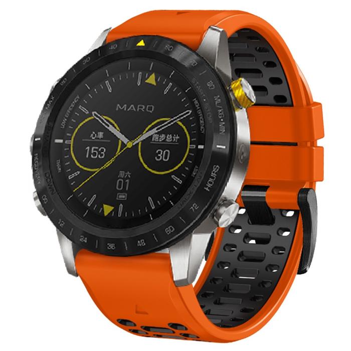 Bild 4,  Klockarmband 26 mm Dual-Color Robust Orange/Svart