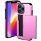  iPhone 14 Plus Skal Med Kortfack Rosa