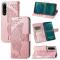  Sony Xperia 5 III Fodral Tryckt Butterfly Roséguld