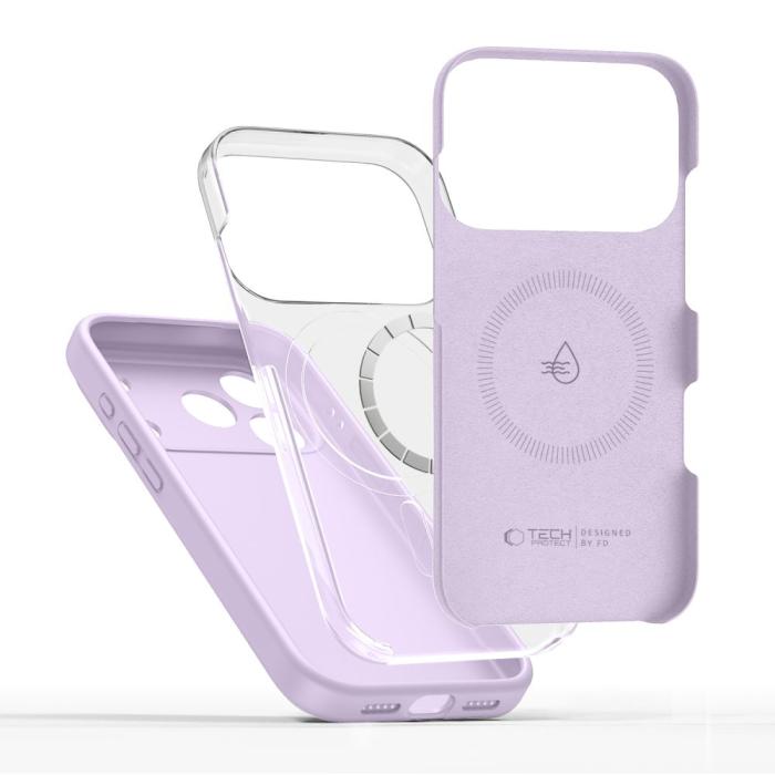 Bild 2, Tech-Protect Tech-Protect iPhone 17 Pro Max Skal MagSafe Silicone Mauve