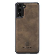 DG.MING DG.MING Samsung Galaxy S22 Plus Skal L&auml;derbelagt M&ouml;rk Brun